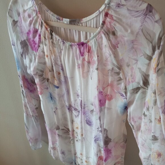 Made in Italy Silk Blouse VIOLA BORGHI - Picture 2 of 9
